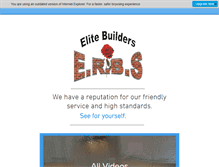 Tablet Screenshot of erbselitebuilders.co.uk